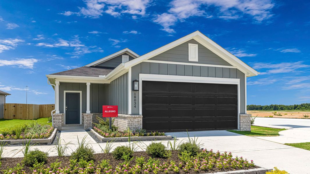 Front exterior of a home in the Redbud 40s community, located in Hockley, TX (Image 1). Front exterior of a home in the Redbud 40s community, located in Hockley, TX (Image 1).