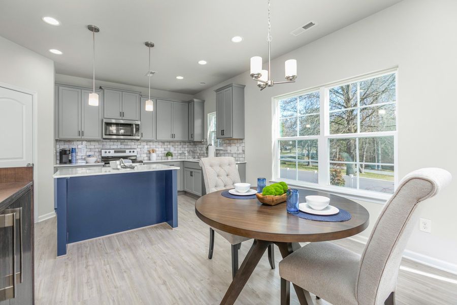 Furnished interior in a model home at The Wilcox in Greensboro (Image 40).