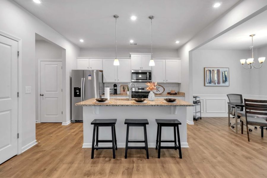 Furnished interior in a model home at Park Center Pointe in Austell (Image 22).