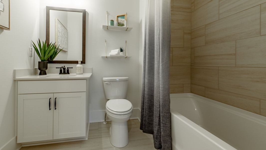 Furnished interior in a model home at The Village at Sandy Plains in Marietta (Image 29).