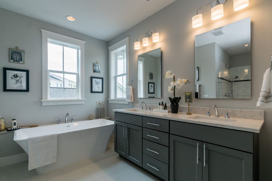 Furnished interior in a model home at 751 South in Durham (Image 18).