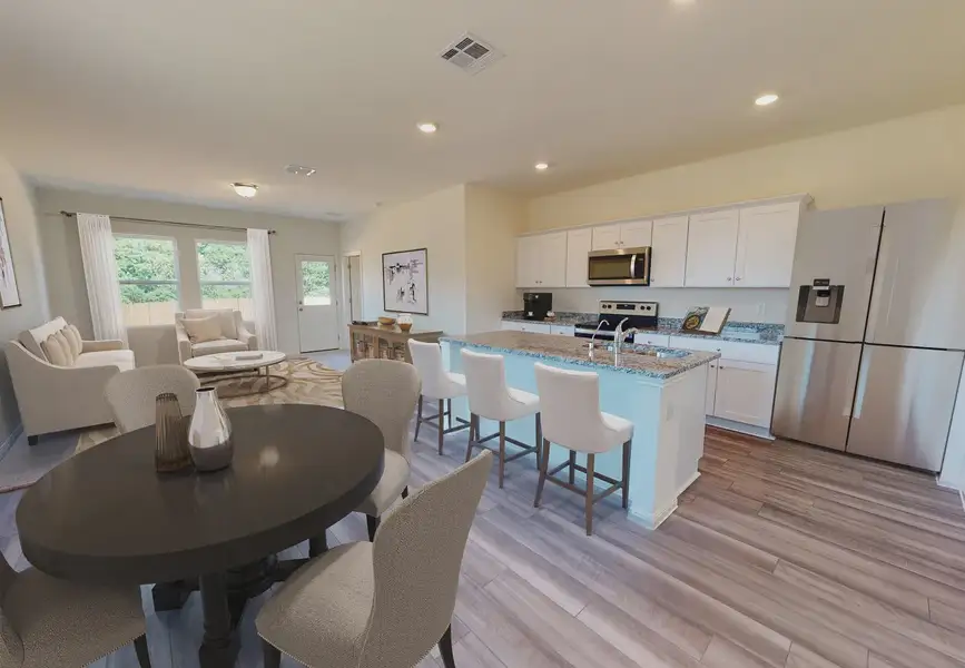 Furnished interior in a model home at Meadow Park in Melissa (Image 5). Furnished interior in a model home at Meadow Park in Melissa (Image 5).