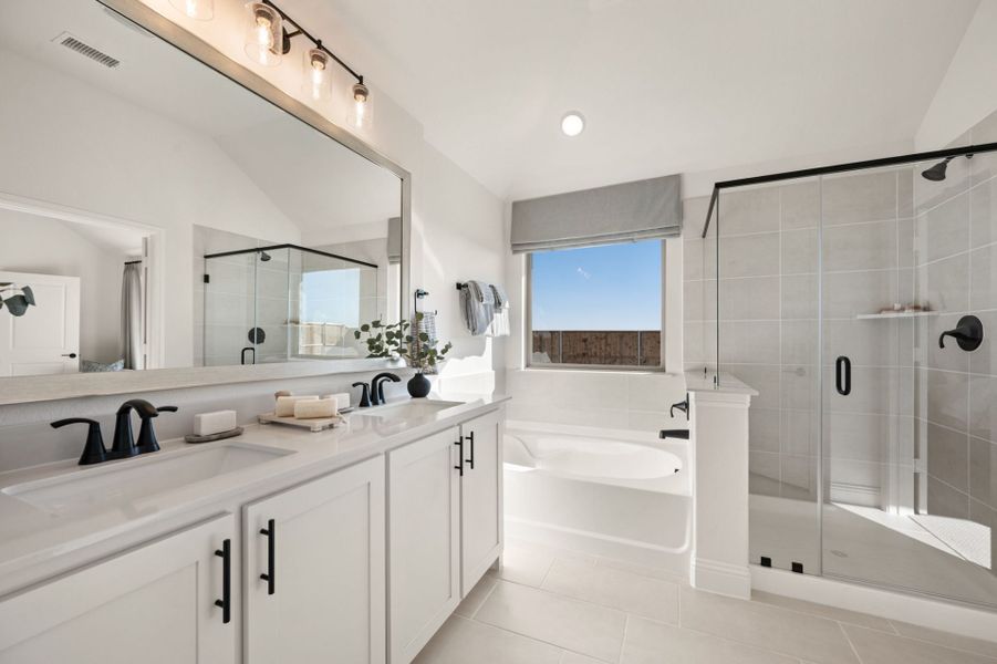 Furnished interior in a model home at Clearview Ranch in Royse City (Image 20).