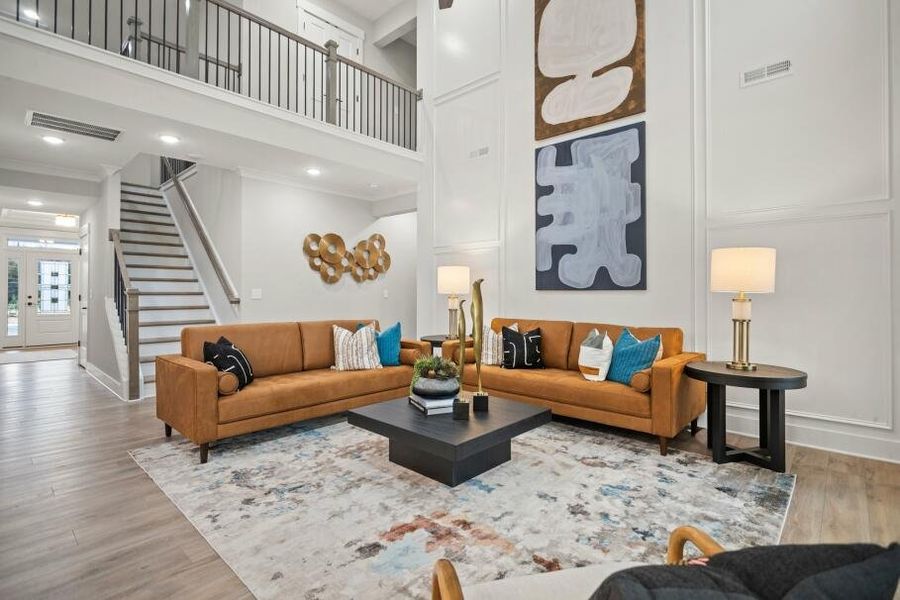 Furnished interior in a model home at Wexford in Elon (Image 5).