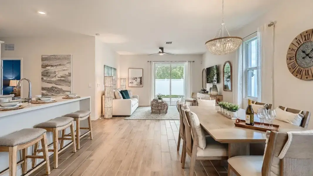 Furnished interior in a model home at Limestone Reserve in Jupiter (Image 5).
