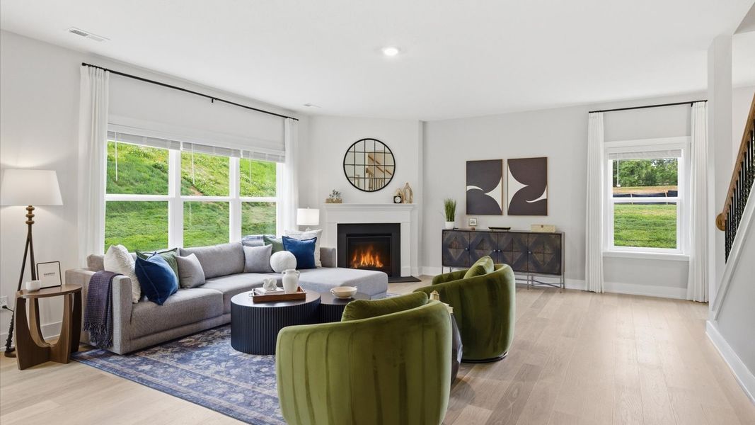 Furnished interior in a model home at Catlett Cove in Knoxville (Image 8).