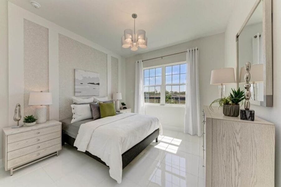 Furnished interior in a model home at The Willows in Parrish (Image 48). Furnished interior in a model home at The Willows in Parrish (Image 48).