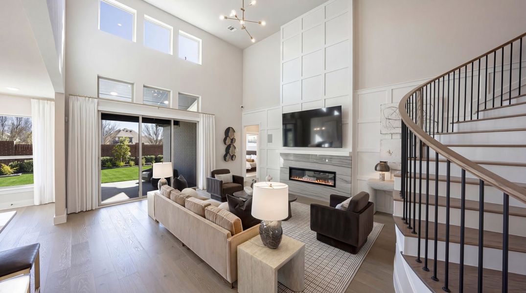 Furnished interior in a model home at Pecan Hill in McKinney (Image 7).