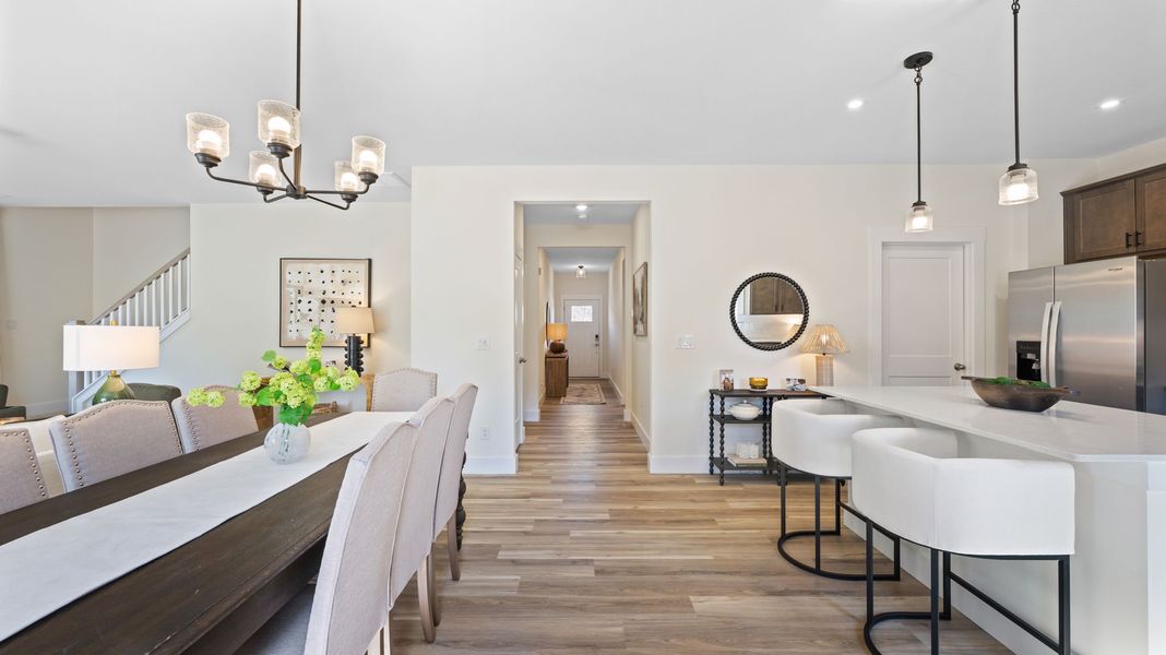 Furnished interior in a model home at Hawks Landing in Apison (Image 20).