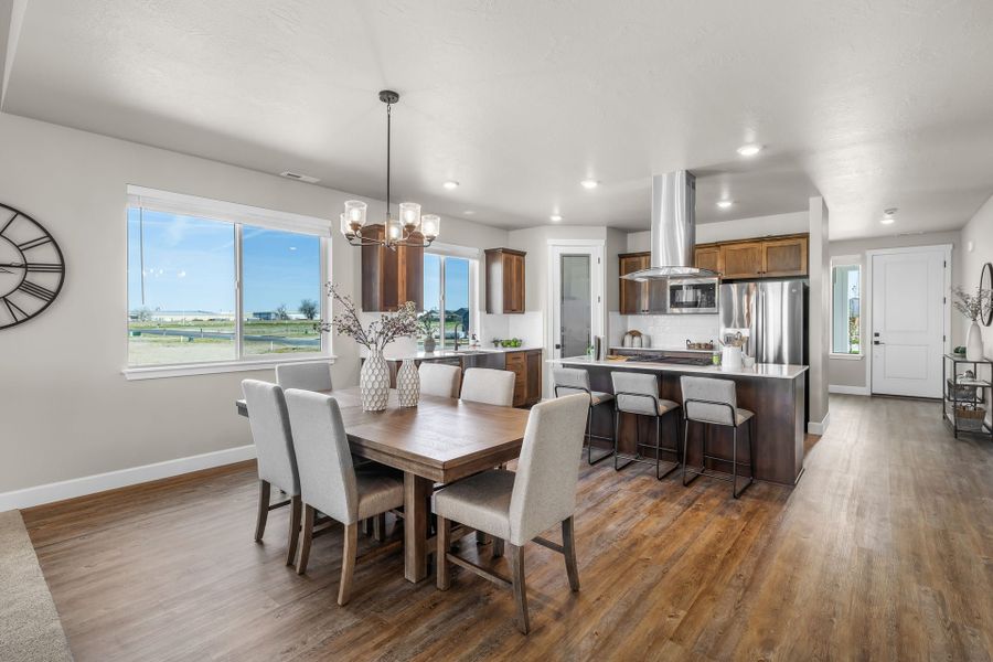 Furnished interior in a model home at Willowbrook in Madras (Image 33).