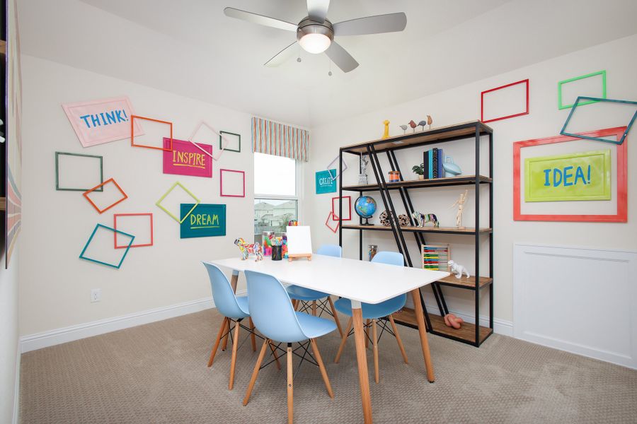 Furnished interior in a model home at Hymeadow in Maxwell (Image 12).
