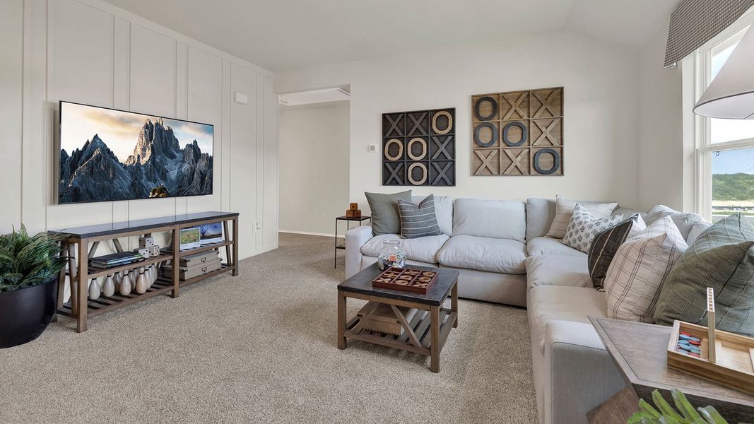 Furnished interior in a model home at Bollinger in Maxwell (Image 11). Furnished interior in a model home at Bollinger in Maxwell (Image 11).