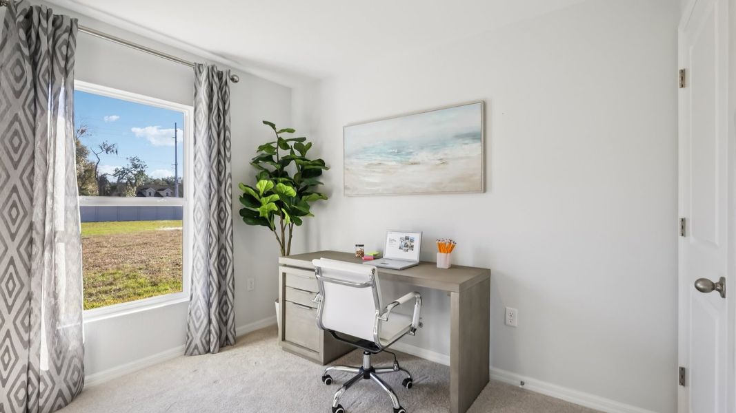 Furnished interior in a model home at Holloway Landing in Plant City (Image 25). Furnished interior in a model home at Holloway Landing in Plant City (Image 25).