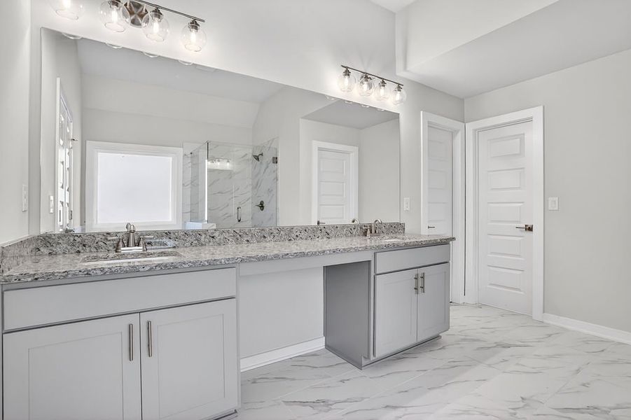 Furnished interior in a model home at The Manor at Gainesville Township in Gainesville (Image 9).