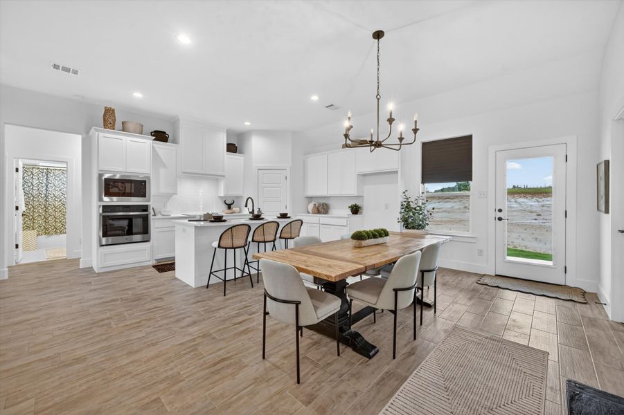 Furnished interior in a model home at Zion Valley in Poolville (Image 13).