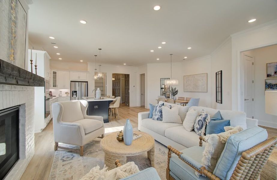 Furnished interior in a model home at Courtyards at Traditions in Cumming (Image 16).