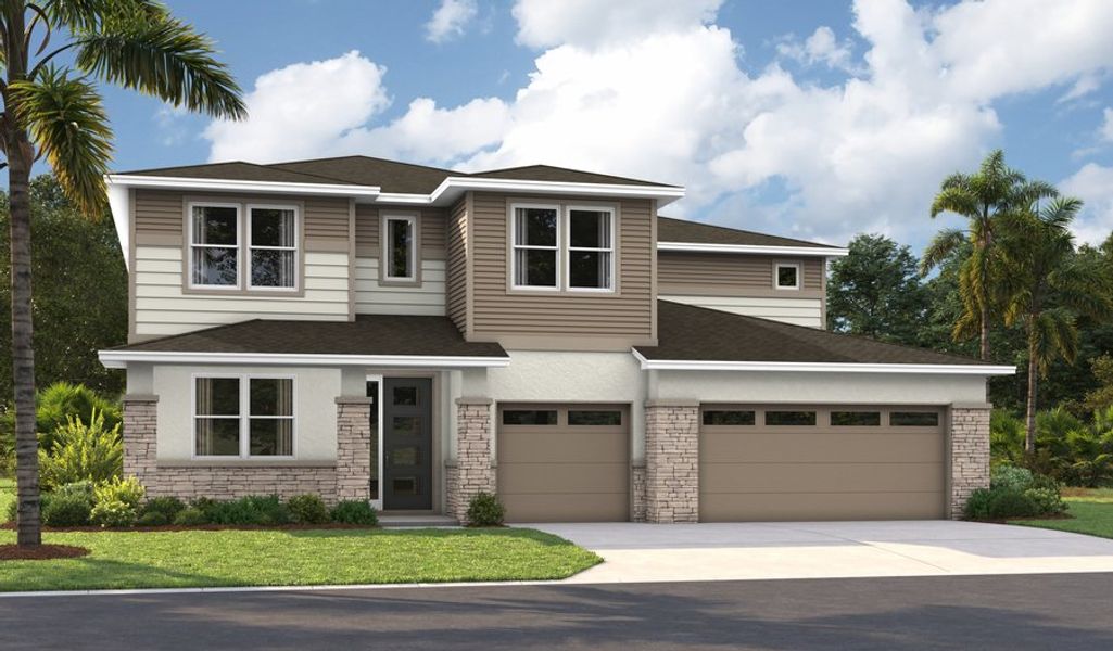 Front exterior of a home in the Bongard Estates community, located in Clermont, FL (Image 7).