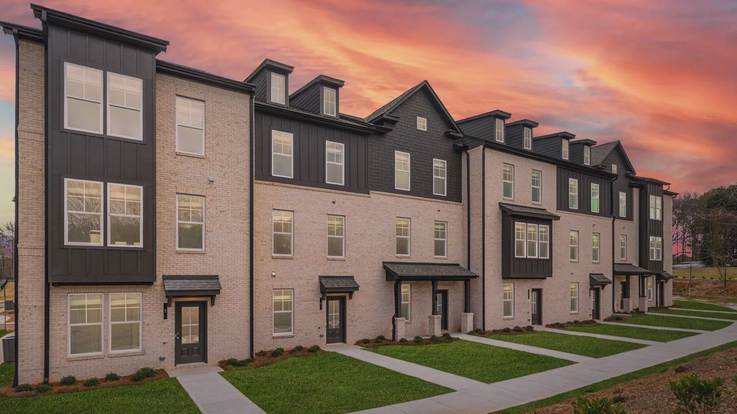 Front exterior of a home in the Silverock community, located in McDonough, GA (Image 8).