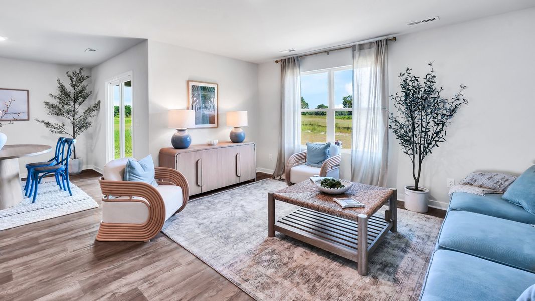 Furnished interior in a model home at Driftwood in Richlands (Image 17).