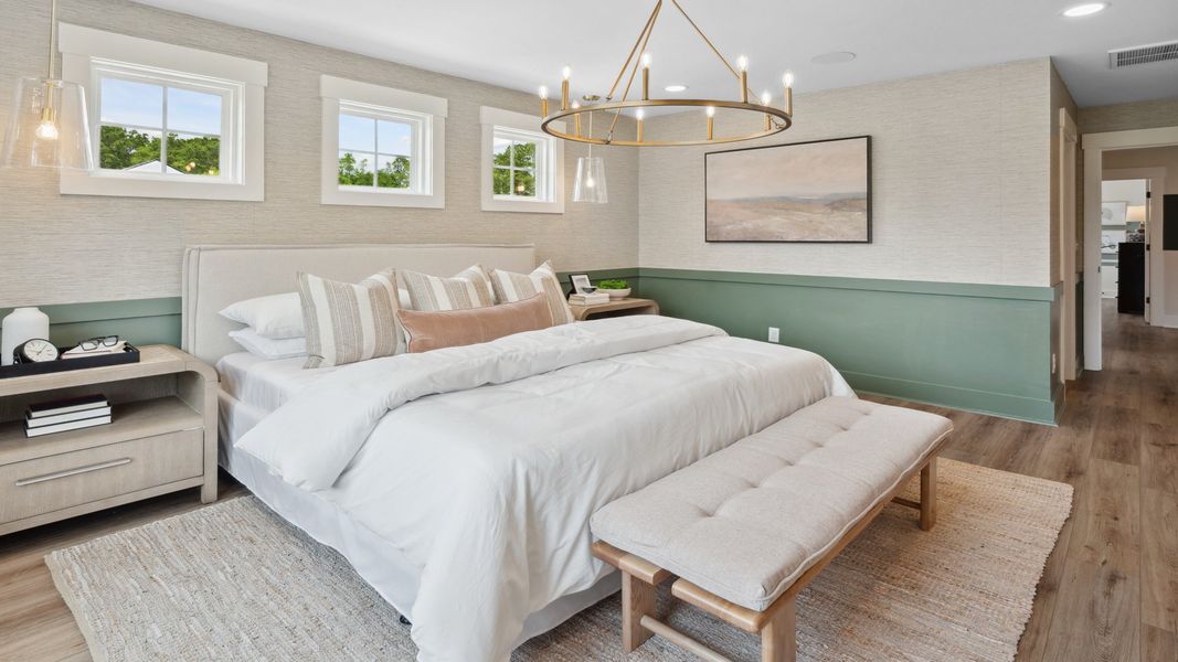 Furnished interior in a model home at Creekside at Andrews in Summerville (Image 8).