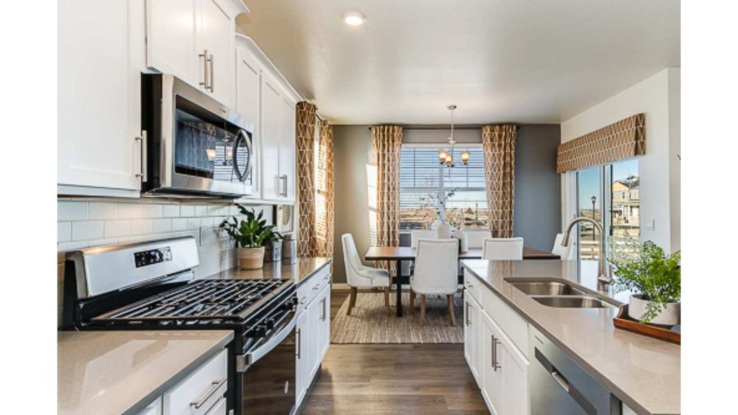 Furnished interior in a model home at Ridge at Johnstown in Johnstown (Image 4).