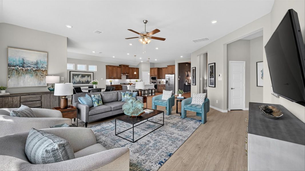 Furnished interior in a model home at Lakeview Pointe in Grand Prairie (Image 33).