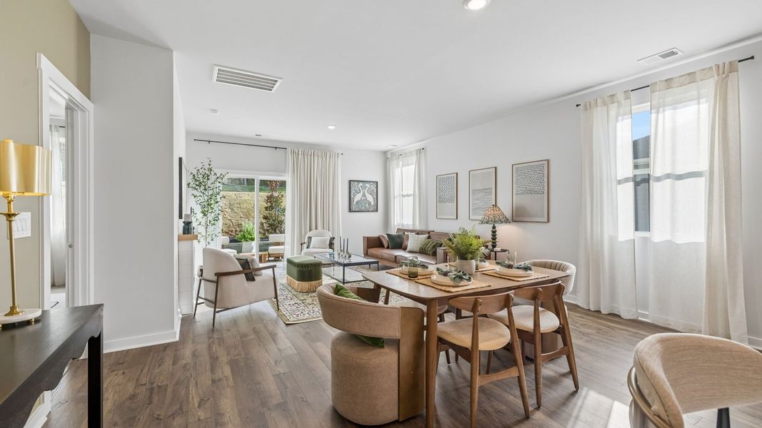 Furnished interior in a model home at Reserve at Hickory Ridge in Columbia (Image 74).