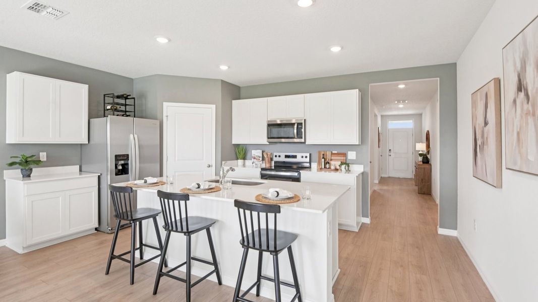 Furnished interior in a model home at Abbott Park in Zephyrhills (Image 24). Furnished interior in a model home at Abbott Park in Zephyrhills (Image 24).