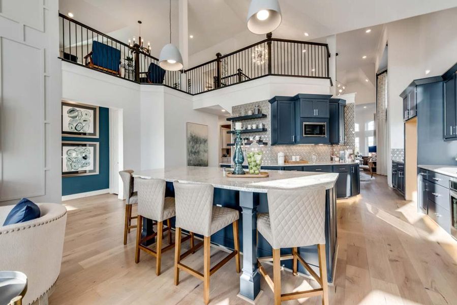 Furnished interior in a model home at Goodland in Prairie Ridge in Venus (Image 21).
