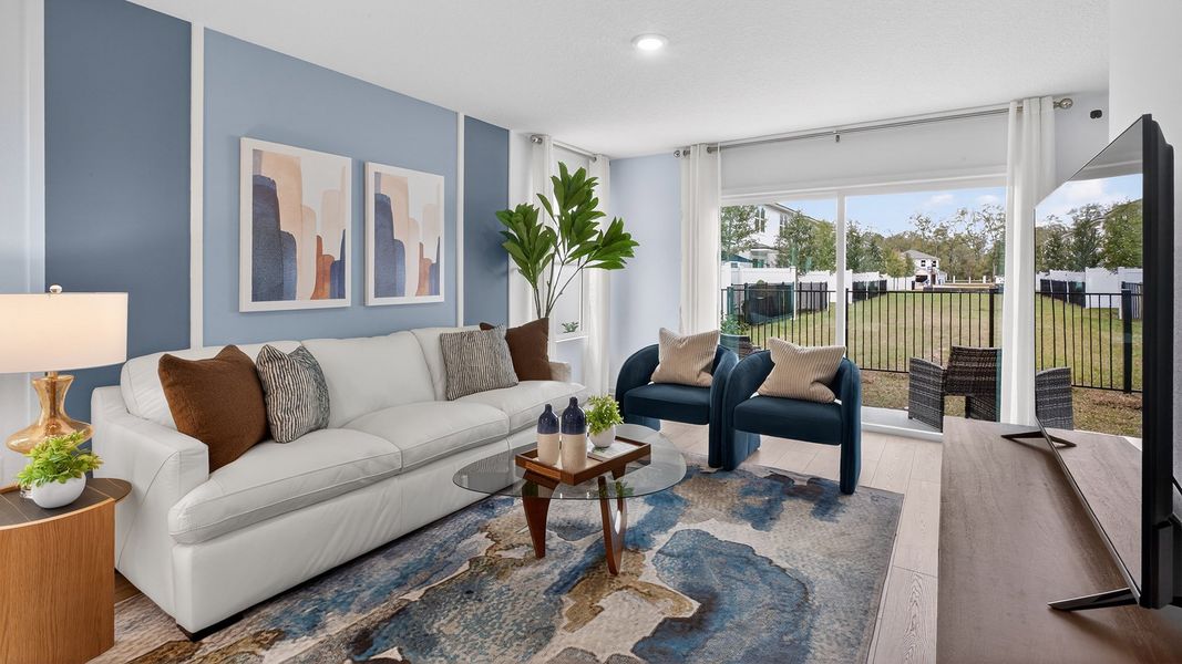 Furnished interior in a model home at Irongate Villas in Jacksonville (Image 15).