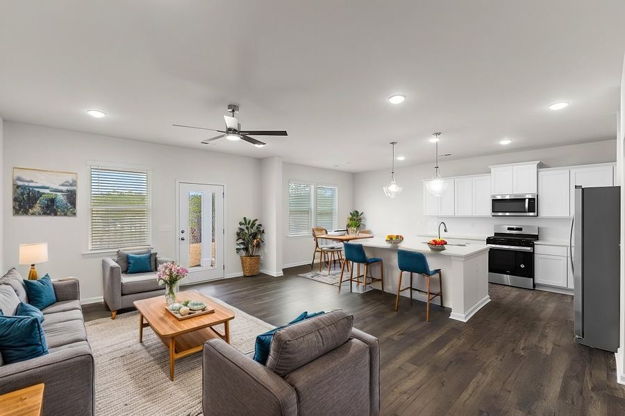 Furnished interior in a model home at Halton Oaks in Spartanburg (Image 6). Furnished interior in a model home at Halton Oaks in Spartanburg (Image 6).