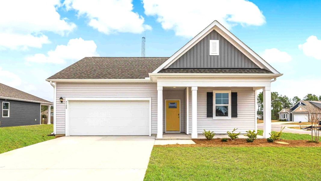 Front exterior of a home in the Driftwood community, located in Richlands, NC (Image 1).