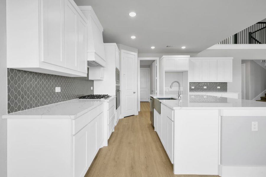 Furnished interior in a model home at Polo Ridge in Forney (Image 31).