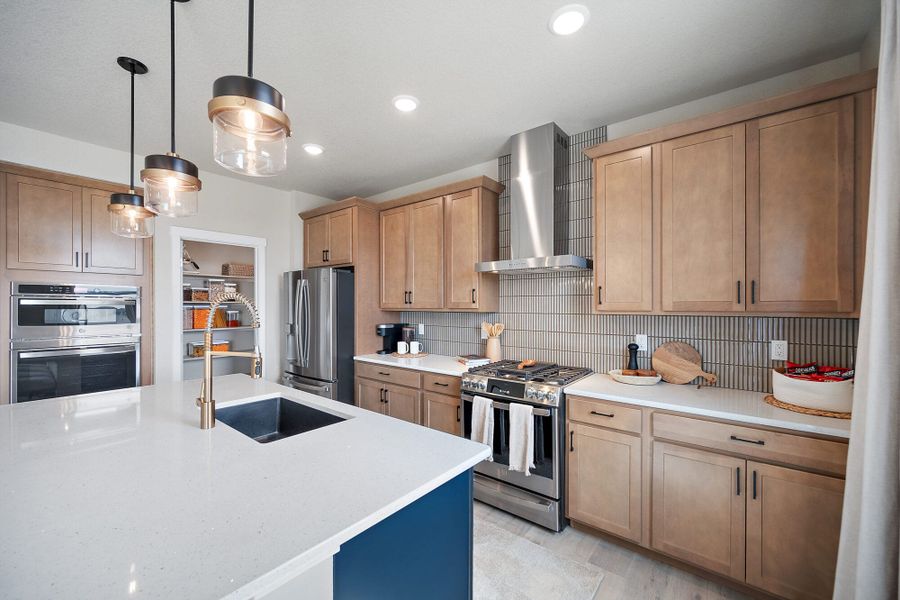 Furnished interior in a model home at Trails at Aspen Ridge-3 in Colorado Springs (Image 10). Furnished interior in a model home at Trails at Aspen Ridge-3 in Colorado Springs (Image 10).