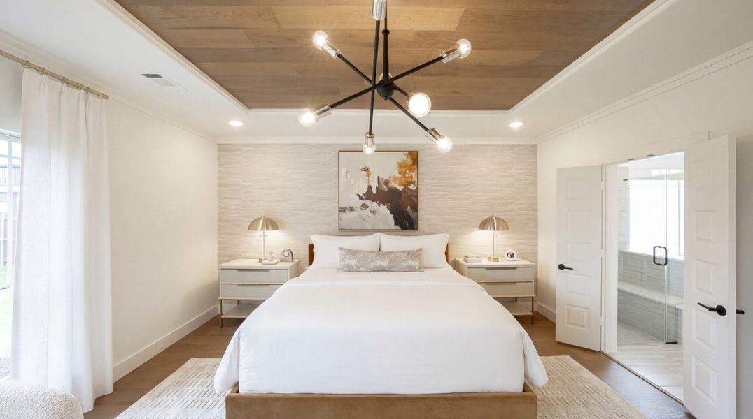 Furnished interior in a model home at Birdsong - Harwood in Mansfield (Image 9).