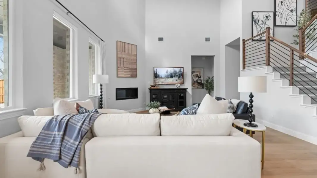 Furnished interior in a model home at Grace Woods in Carrollton (Image 17).