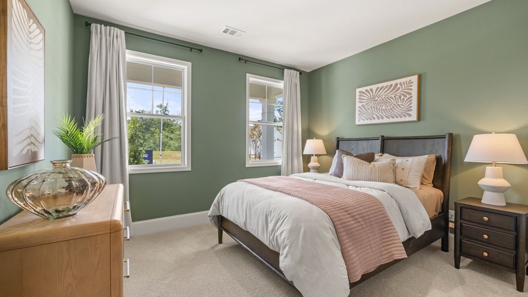 Furnished interior in a model home at Hamptons at Riverwood North in Dallas (Image 31).