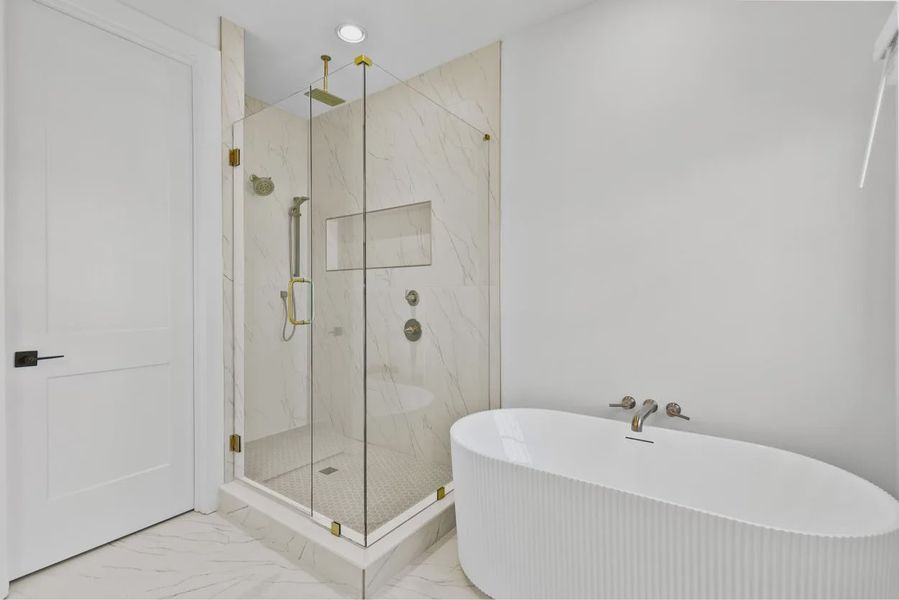 Furnished interior in a model home at Skyview On Broad in Sugar Hill (Image 21).