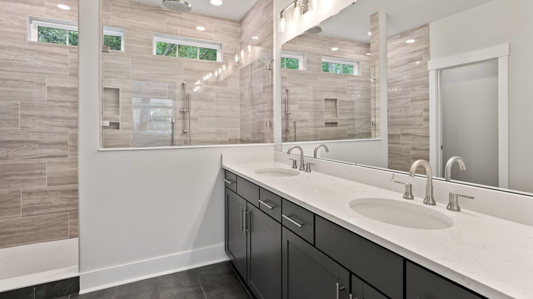 Furnished interior in a model home at Bayview Acres in Mount Pleasant (Image 9).