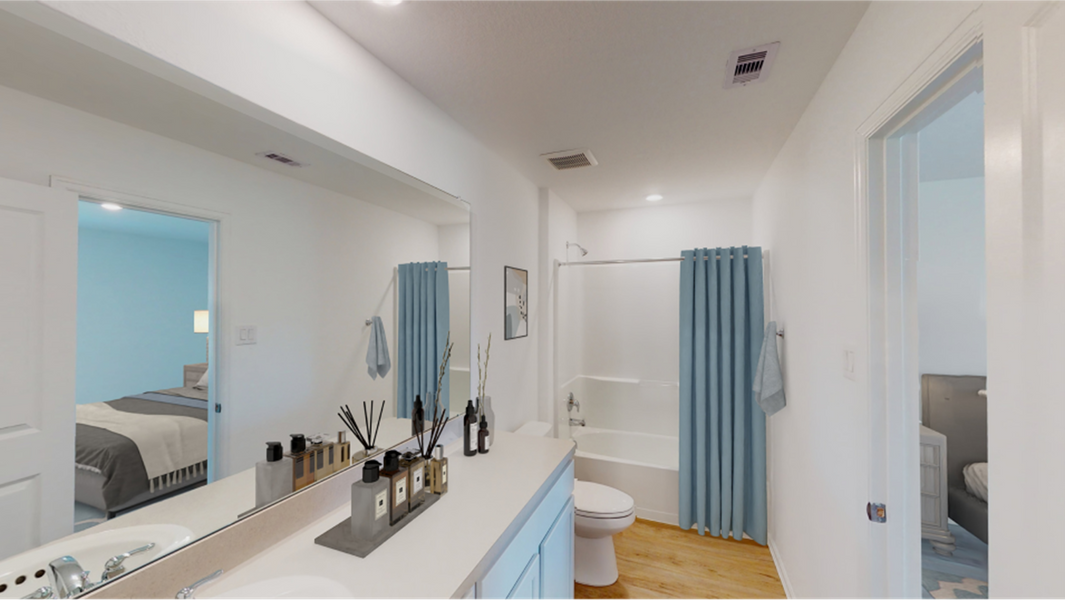 Furnished interior in a model home at Sterling Point at Baytown Crossings: Watermill Collection in Baytown (Image 27). Furnished interior in a model home at Sterling Point at Baytown Crossings: Watermill Collection in Baytown (Image 27).