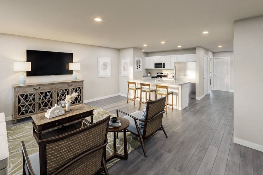 Furnished interior in a model home at Dogan in Tyler (Image 6).