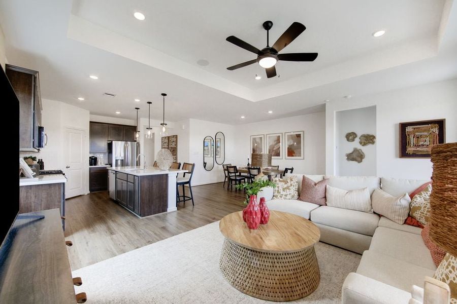 Furnished interior in a model home at Ryehill in Rosenberg (Image 5).