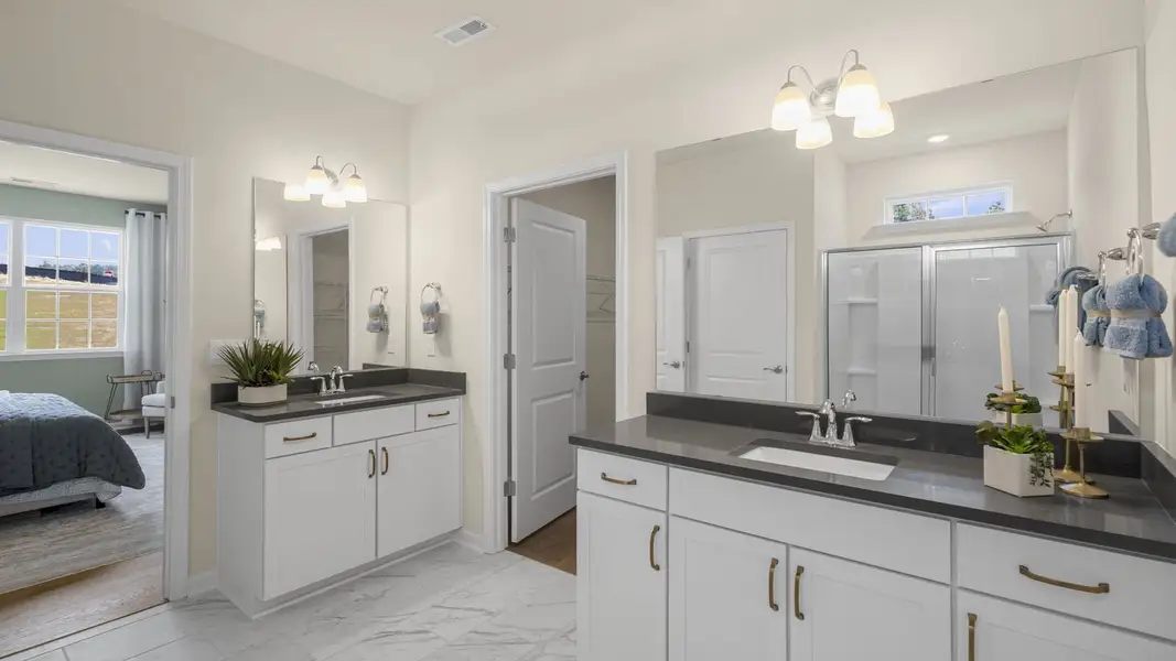 Furnished interior in a model home at The Villas at Martin Farms in Aberdeen (Image 18).