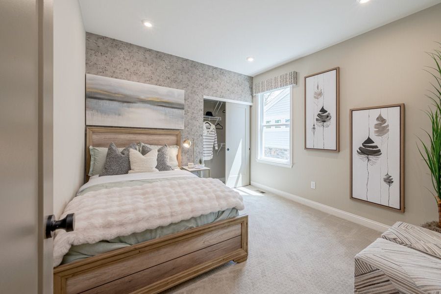 Furnished interior in a model home at Stonehaven in Hoschton (Image 22).