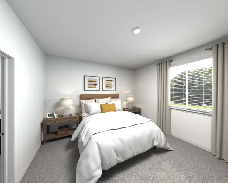 Primary bedroom in the Sawyer floorplan