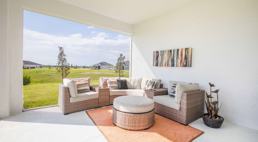 Furnished interior in a model home at Crosswinds in Haines City (Image 7). Furnished interior in a model home at Crosswinds in Haines City (Image 7).