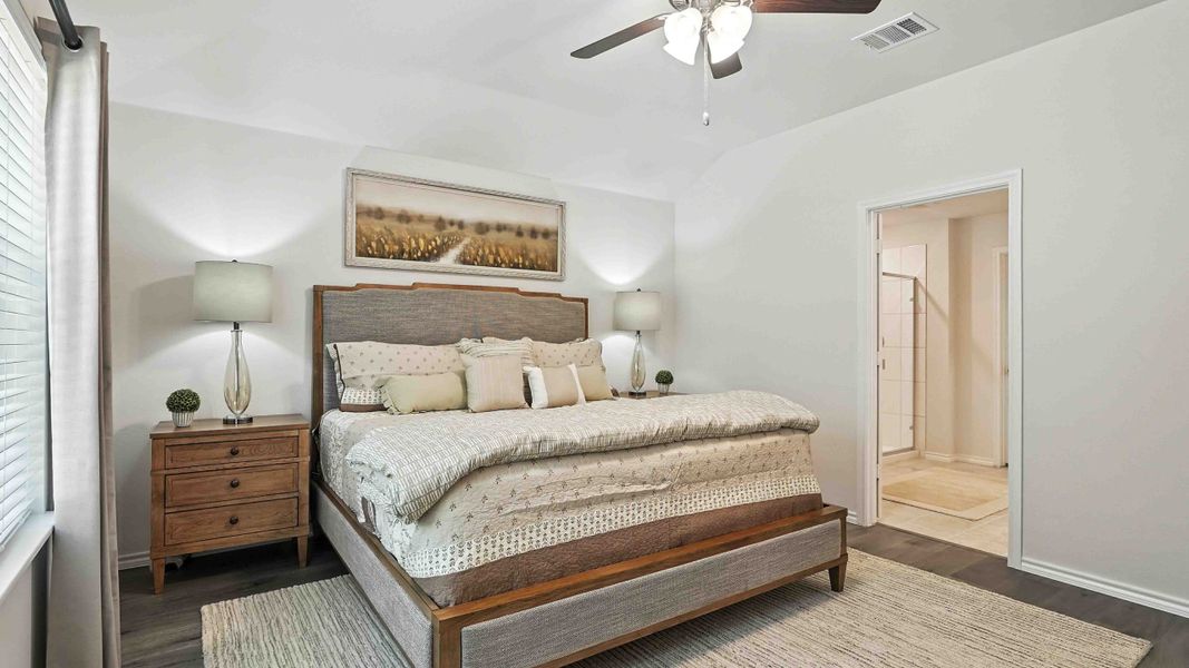 Furnished interior in a model home at The Reserve at Timber Creek in Lindale (Image 12).