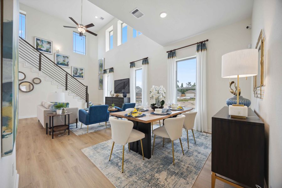 Furnished interior in a model home at Roman Forest in New Caney (Image 9).