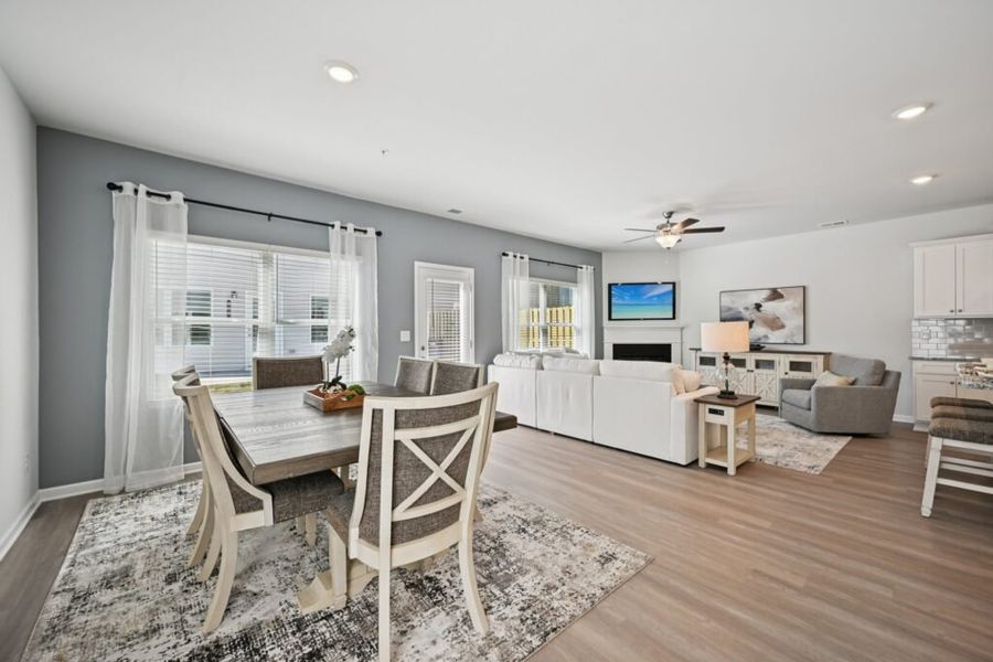 Furnished interior in a model home at Chastain Heights in Woodstock (Image 9).