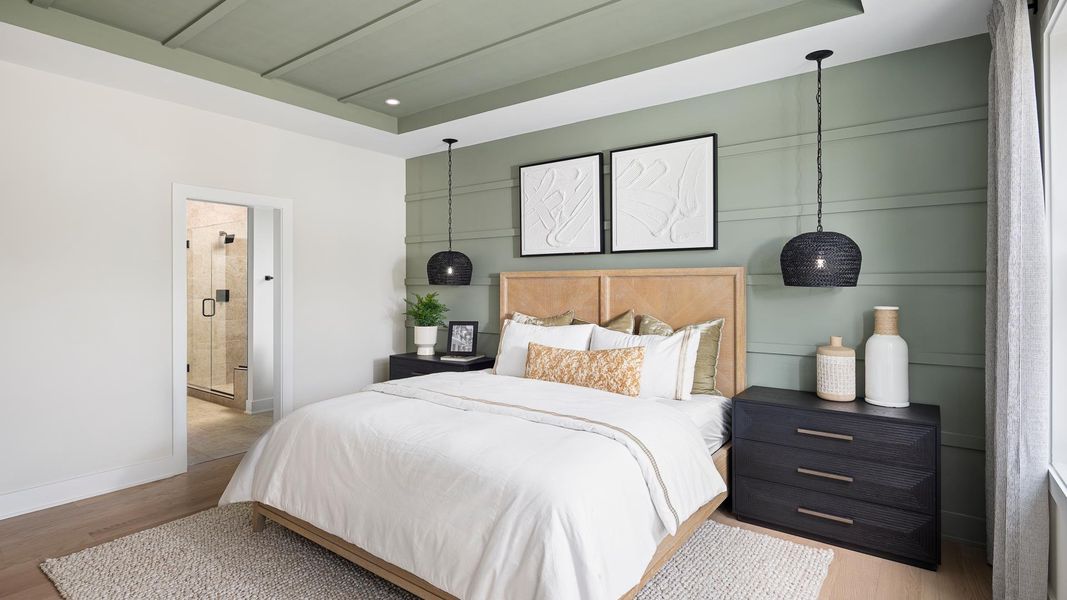 Luxurious primary bedroom Luxurious primary bedroom